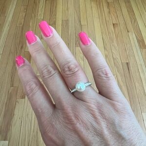 Touchstone Crystal Silver and White Rings Collection